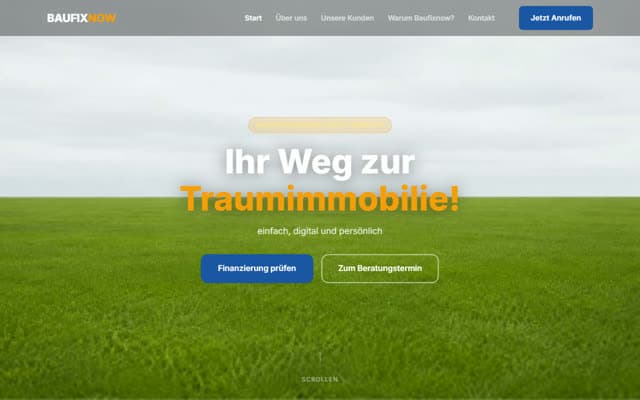 Website von Baufixnow