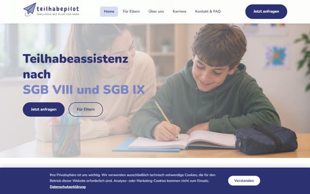 Website von teilhabepilot